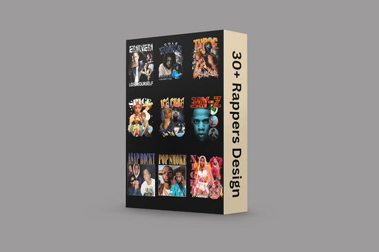 30+ Rappers T-Shirt Design Bundle